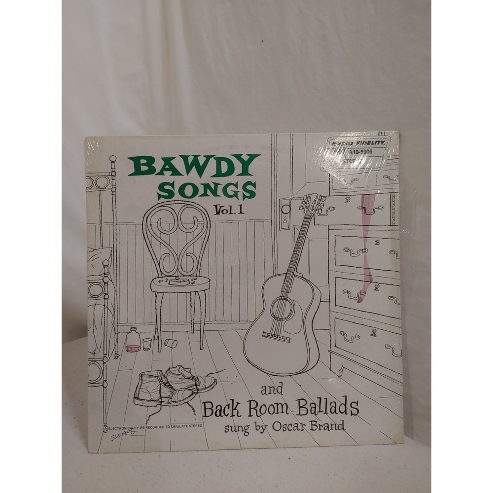 BAWDY SONGS & BACK ROOM BALLADS" OSCAR‎ BRAND - 1955 Vinyl Record LP